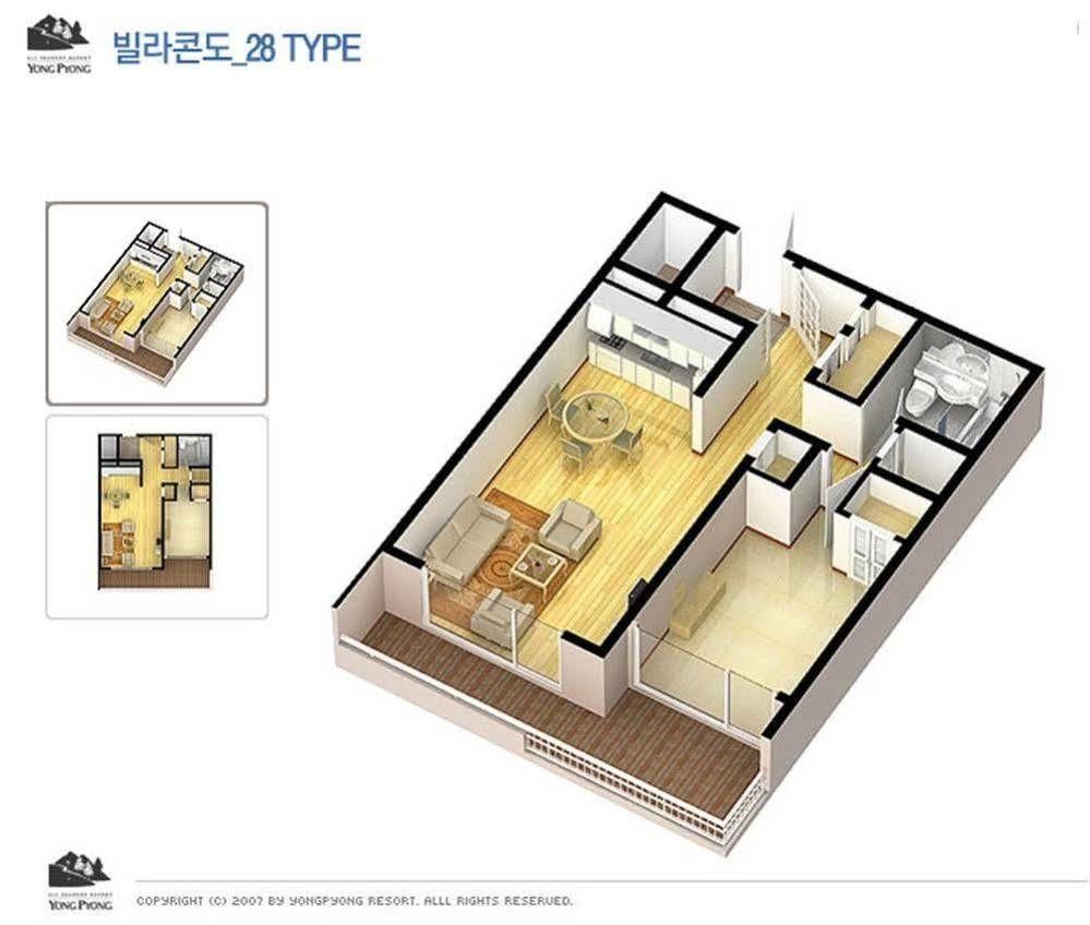 Yongpyong Resort Villa Condominium Pyeongchang Dış mekan fotoğraf